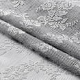 thumbnail image 5 of Bazaahm Sheer Lace Grey Curtains for Bedroom Living Room 95"L x 55"W Farmhouse Rose Floral Embroidery Rod Pocket Drapery, Set of 2, 5 of 6