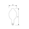 thumbnail image 2 of Philips Metal Halide Lamp,BT56 Bulb Shape,1500W MH1500/U, 2 of 3