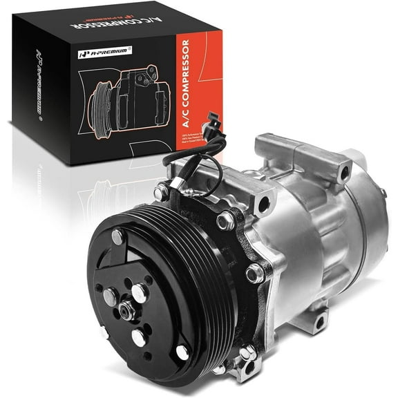 A-Premium AC Compressor with Clutch Compatible with Jeep Cherokee 1994-1996 Wrangler 1994 L6 4.0L L4 2.5L