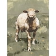 thumbnail image 2 of Caroline, Emma 19x24 Black Ornate Wood Framed with Double Matting Museum Art Print Titled - Spring Sheep II, 2 of 4