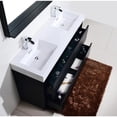 thumbnail image 4 of Kubebath Bliss 60" Black Free Standing Double Sink Modern Bathroom Vanity, 4 of 7