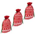 thumbnail image 3 of 5 Pcs Creative Non-woven Candy Bag Chrsitmas Storage Bag Drawstring Pouch Eco-friendly Bag for Gift Jewelry Collection, 3 of 8