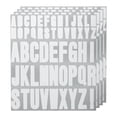 thumbnail image 1 of Uxcell 4 Hojas Calcomanías de Letras de Vinilo 9.1'' x 7.7'' para Interior Exterior, 1 of 5