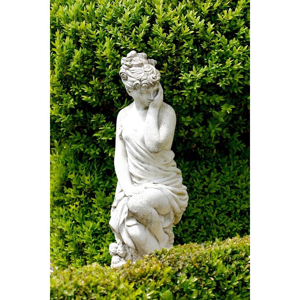 Art Body Woman Statue Garden Decoration-12 Inch BY 18 Inch Laminated Poster With Bright Colors And Vivid Imagery-Fits Perfectly In Many Attractive Frames