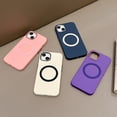 thumbnail image 5 of Allytech for iPhone 14 Plus Slim Magnetic Case with Camera Lens Protective Hybird Hard PC Soft Silicone Shockproof Bumper Skin Feel Wireless Charging Back Cover.For iPhone 14 Plus,Purple, 5 of 8