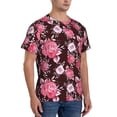 thumbnail image 5 of Rocae Rose Flowers for Men's Moisture-Wicking Crew Tee - T-Shirt for Sports, Outdoor Activities, and Casual WearXX-Large, 5 of 9