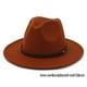 thumbnail image 4 of Sombreros Qarigey de lana con hebilla de cinturón color Rojo oscuro 58cm, 4 of 6