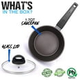 thumbnail image 7 of NutriChef Saucepan Pot with Lid - Non-Stick Stylish Kitchen Cookware with Metallic Ridge-Line Pattern, 1.5 Quart, 7 of 7