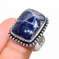 thumbnail image 2 of Natural Sodalite Gemstone Handmade 925 Sterling Silver Gift Ring Size 7, 2 of 2
