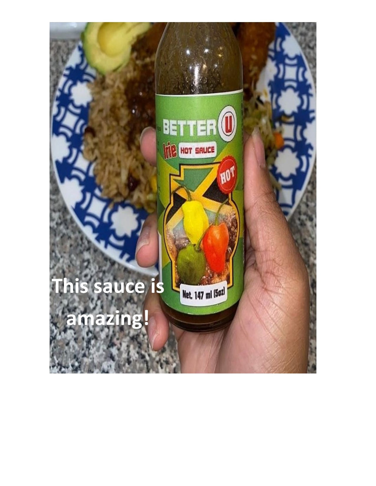 Better U Irie Hot Sauce, Dairy-Free, Low Sodium, 12 Pack, 5 Oz