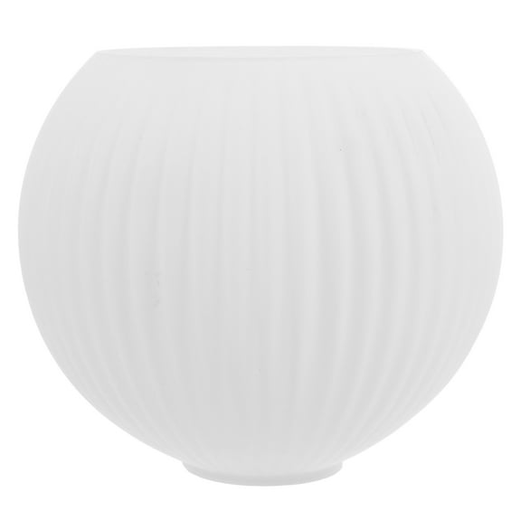 Hemoton White Glass Globe Lamp Shade Ceiling Pendant Light Covers Replacement Lampshade for Chandeliers Wall Sconce Lamps