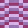 thumbnail image 1 of Ahgly Company Tapis d'Intérieur Lavable en Machine Carré Transitionnel Magenta Rose, 7 Pieds Carré, 1 of 7