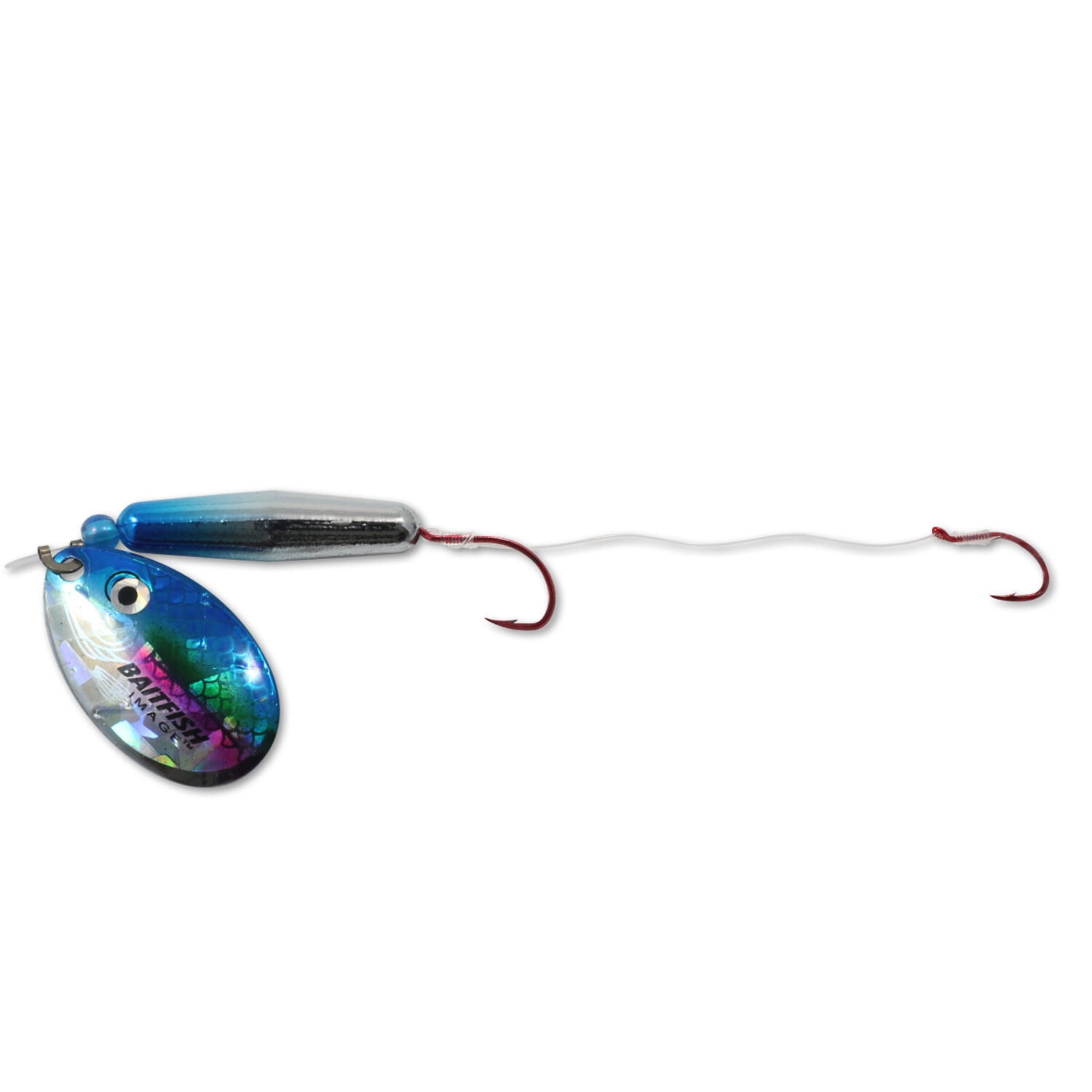 Northland Fishing Tackle BAITFISH FLOAT'N SPIN - 1/Card - 60" Snell-#4 Blade-#4 Hooks - Sunrise