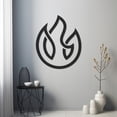 thumbnail image 4 of LaModaHome Exclusive Burning Fire Design Metal Wall Art – Durable & Artistic Metal Wall Art for Home and Office Decor, Perfect for Any Interior Design Aesthetic, 4 of 5