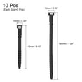 thumbnail image 2 of Uxcell 10Pack Silicone Zip Ties 4.5" and 7" Reusable Wire Ties Cable Organizer, Black, 2 of 6
