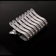thumbnail image 1 of Metal resistente grande, 8 paquetes de acero inoxidable, Clips grandes para toallas para sillas de playa, Abrazadera para edredón, Clips de luz para exteriores, 1 of 5