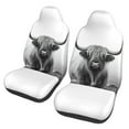 thumbnail image 2 of KAKALAD Funny Scottish Highland Cow 03 Car Seat Covers Set Vehicle Front Seats Protector 2 Pcs, 2 of 9