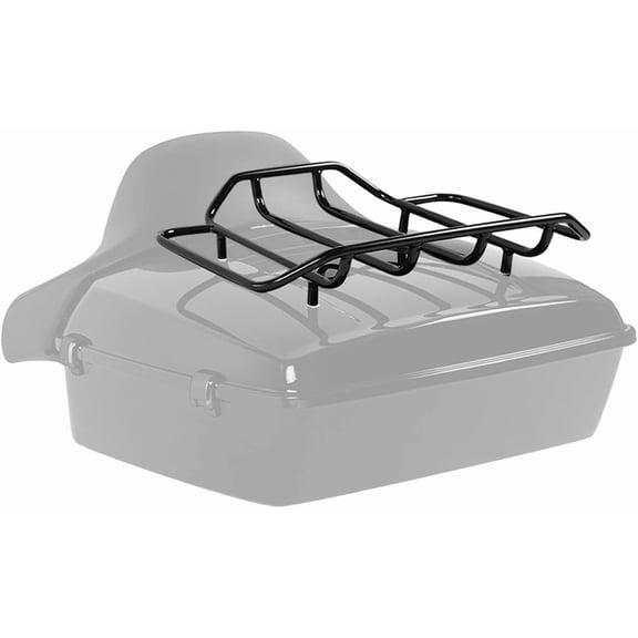 Kojem Tour Pack Luggage Rack for 1984-Later Harley Touring King, Chopped Tour-Trunk Carrier Lids Luggage Rack Carrier Powder Coated Black