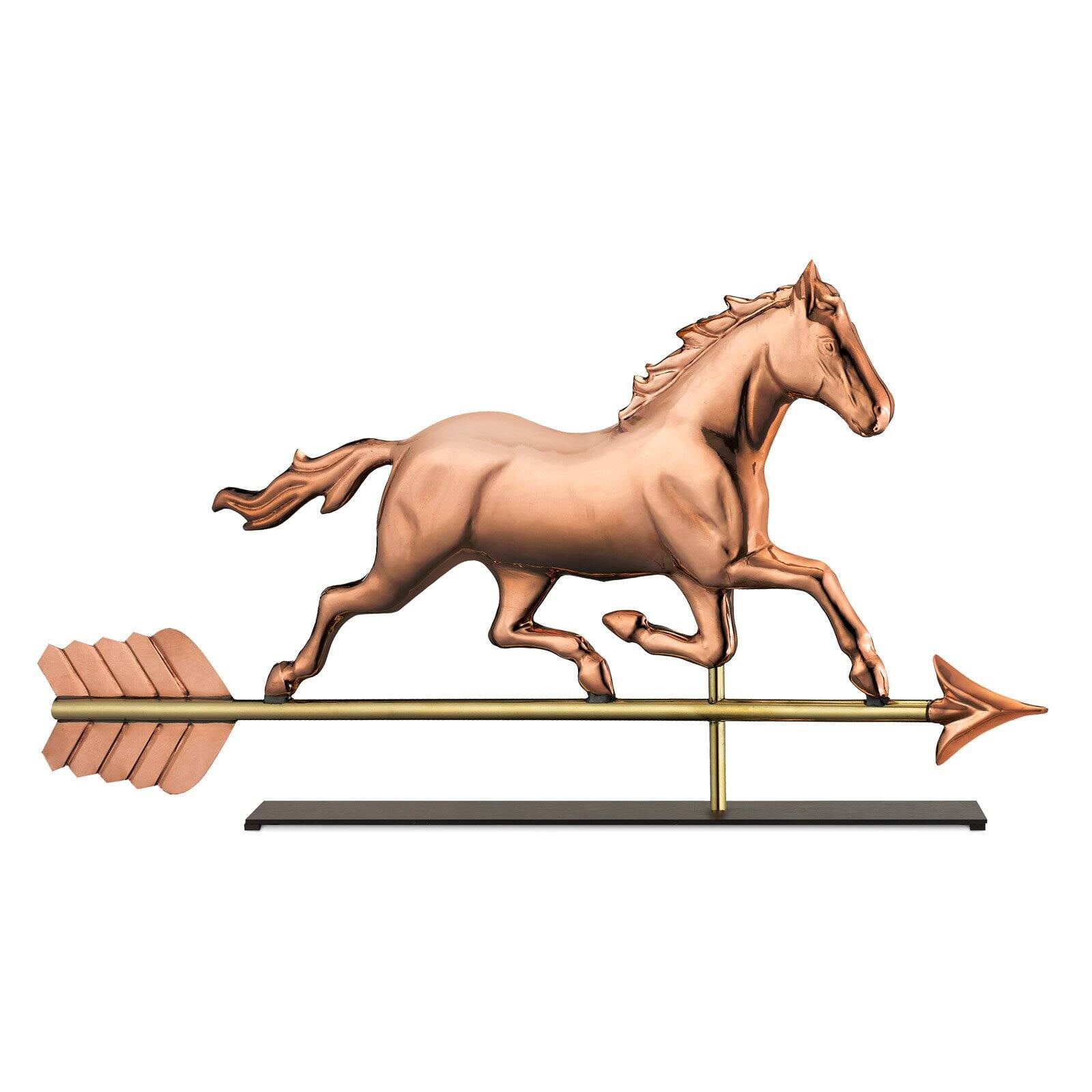 Good Directions Trotting Horse Table Top Décor, Pure Copper 33"L