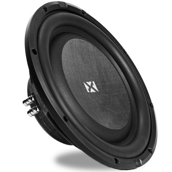 NVX SMW12D4 800W Peak (400W RMS) S-Series Shallow-Mount 12" Dual 4-Ohm Subwoofer