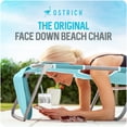 thumbnail image 3 of Ostrich The Deluxe 3N1 Lightweight Outdoor Beach Lounge Chair w/ Footrest, Aqua, 3 of 9