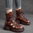 thumbnail image 2 of asddcavvf Spring New Hollow Out Roman Sandals Thick Sole Versatile Fish Mouth Sandals For Women, 2 of 9