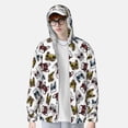 thumbnail image 4 of Sigee Bulldog Sunglasses Face Print UPF50+ Men's Sun Protection Hoodie Shirt SPF UV Shirt Long Sleeve Fishing Outdoor Lightweight, S-3XL, 4 of 9