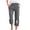 Dark Gray, variant on fartey Capri Pants for Women Cotton Linen Autumn Lounge Print Trousers with Drawstring Pockets Elastic Waist Baggy Trousers