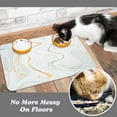 thumbnail image 5 of Dog Food Mats for Floors Waterproof, Dog Cat Water Bowl Mats Pet Feeding Absorbent Mat Dog Cat Pet Placemats for Food and Water Marble 12 * 20 inch, 5 of 6
