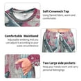 thumbnail image 5 of YAZAOO Women Slim Pajamas Loose Style Female Fashion Shark Pattern Pattern Sleepwear, 5 of 6