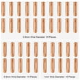 thumbnail image 3 of NATEFEMIN MIG MAG Welding Torch Contact Tips 40 Pcs 0.8 0.9 1.0mm Copper M6 for 15AK Clarke Sealey Welders, 3 of 9