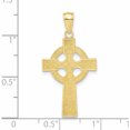 thumbnail image 3 of 10K Yellow Gold Celtic Cross With Eternity Circle Pendant (32.5 X 17) Made In United States 10k5048, 3 of 5