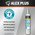 thumbnail image 3 of DAP Alex Plus 10.1 oz Clear All Purpose Acrylic Latex Caulk Plus Silicone, 3 of 9