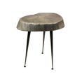 thumbnail image 3 of Mountain Woods Live Edge Stool/Side Table Made With Hand Selected Organic Acacia Wood, Modern Grey Finished 15”X15”X20”, 3 of 5