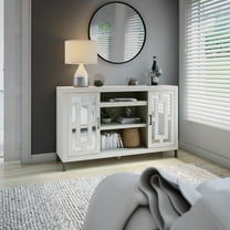 Twin Star Home TV Stand for TVs up to 60", Fairfax Oak