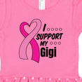 thumbnail image 3 of Inktastic Breast Cancer Awareness I Support My Gigi with Pink Ribbon Girls Toddler Dress, 3 of 4