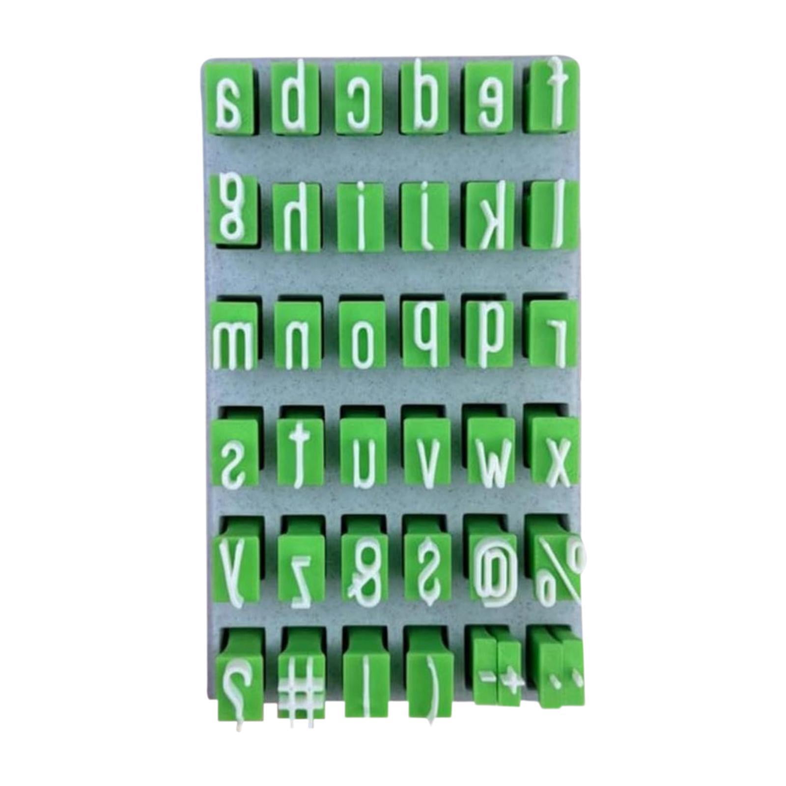 Tampons Lettres Pour Argile Et Céramique – Alphabet Majuscules & Minuscules + Chiffres & Symboles, Set De 2 Avec Boîte De Rangement, Idéal Pour Poterie DIY