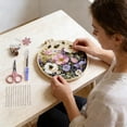thumbnail image 4 of Embroidery For Beginners & Adults DIY Hand Embroidery Needlepoint With Printed Fabric Threads And Instructions, 4 of 4