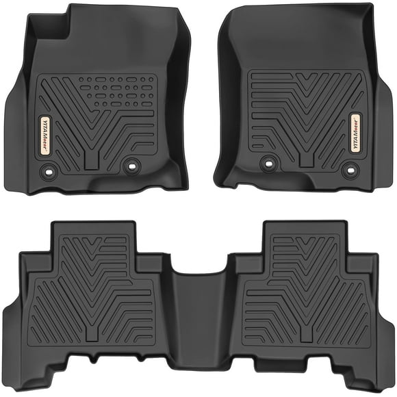 YITAMOTOR Floor Mats Compatible with Toyota 4Runner, Custom Fit Floor Liners for 2013-2022 Toyota 4Runner & 2014-2022 Lexus GX460, 1st & 2nd Row All Weather Protection, Black