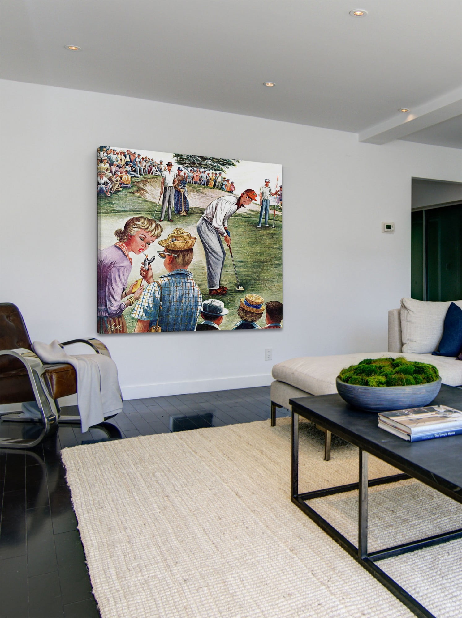 Marmont Hill Distracted Pro Golfer by Constantin Alajalov Painting Print on Canvas