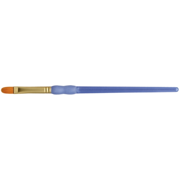 Crafter's Choice Gold Taklon Filbert Brush-Size 4
