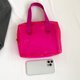 thumbnail image 3 of Bolso De Cosméticos Bolso cosmético de mujer Bolso de PVC de gran capacidad Bolso de compras impermeable de color sólido, 3 of 8
