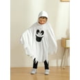 thumbnail image 5 of GYRATEDREAM Toddler Boys Girls Halloween Ghost Cape Kids Halloween Cloak Hats Outfits Sets 1-6T, 5 of 9