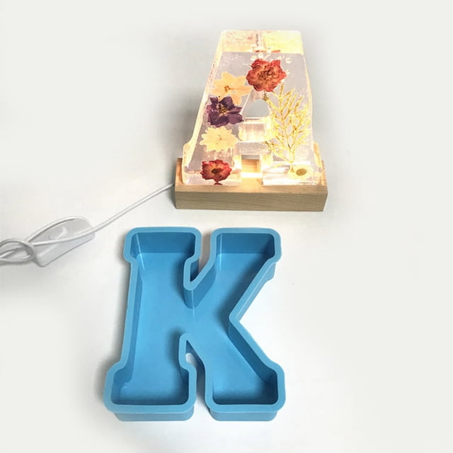 uhnmki DIY Mold 26 Mold Alphanumeric English Cake Silicone Alphanumeric Cake Crystal Cake Mould