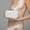 #135-White, variant on Women's Pleated Clutch Bag with Zipper Closure, Fashionable Evening Party Purse for Wedding and Formal Wears, Spring Summer Accessory