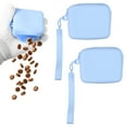 thumbnail image 1 of Uxcell Pouch para Golosinas de Perro, Silicona Portátil con Cierre (Azul, 2 Pcs), para Entrenamiento y Paseo, 1 of 7