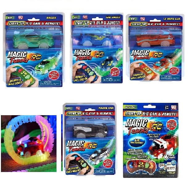 Magic Tracks Xtreme Glow in The Dark Race Car Track Set With 2 Cars for sale online 