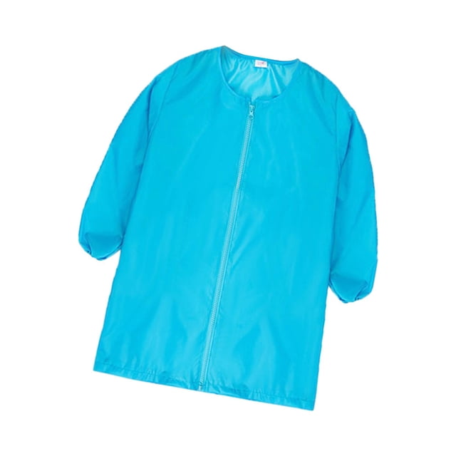 Delantal infantil para manualidades, cómodo, impermeable, con cremallera, manga larga L