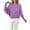 Purple, variant on Oversized Batwing Sleeve Pullover Knit Sweater Crew Neck Long Sleeve Soft Casual Loose Fit Comfortable Fall Winter Fashion