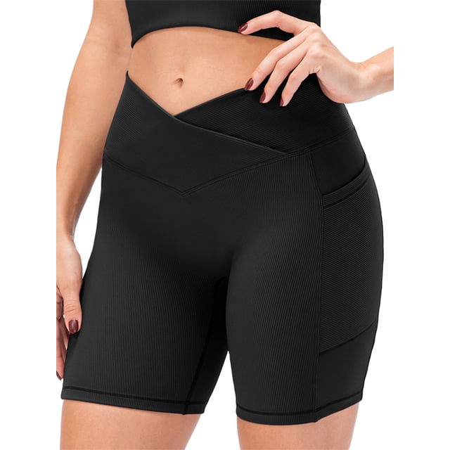 Lucakuins Leggings de yoga para mujer Fitness Running Gym Shorts Solid Sports Active Pants Lucakuins moda